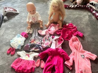 Baby born dvě panenky+oblečky komplet 800,-