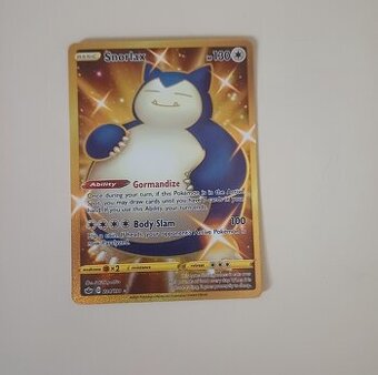 Velmi vzácná karta-Snorlax Pokémon