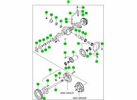 SSANGYONG KYRON nová zadní náprava kód: 4210009622