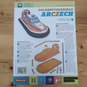 Vystřihovánka polárního vznášedla Arczech z ABC