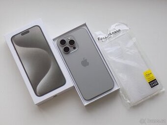APPLE iPhone 15 Pro MAX 256GB Přírodní titan - ZÁRUKA - TOP