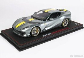 BBR 1:18 Ferrari 812 Competizione /Coburn grey/yellow/600 ks