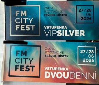FM CITY FEST 1x silver VIP a 1x dvoudenní