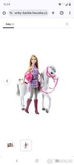 Barbie s bílým koněm