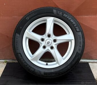 Letní sada kol 5x112 R16, Pneu 205/55 R16, pěkný stav