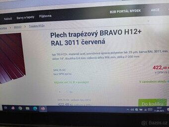 Prodám plech trapézový, Bravo H12+real 3011
