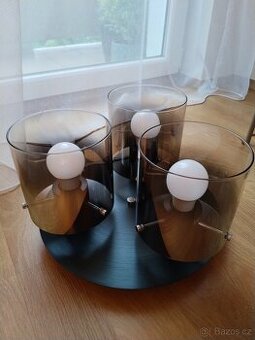 Dieter Knoll, kouřové sklo, luxusní vzhled - jako nové