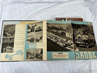 Škoda originální prodejní letáky 1940-1999