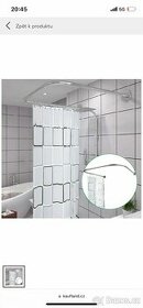 Nerezová sprchová záclona teleskopická