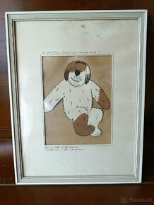 Originál obraz ze seriálu Divoké sny Maxipsa Fíka