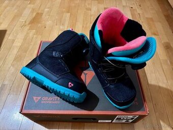 Zánovní dětské snowboard boty Gravity Micra Atop vel. 33
