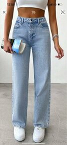 DÁMSKÉ NOVÉ VINTAGE DŽÍNY VYSOKÝ PAS VEL.M