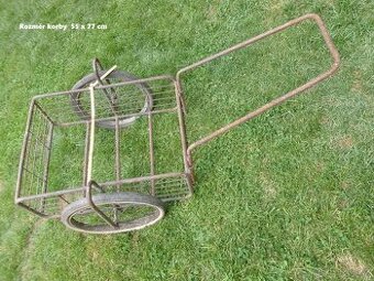 prodám dvoukolák, litinové boky podstavce na šicí stroj, vho