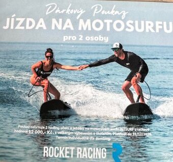 Jízda na motosurfu pro 2 osoby