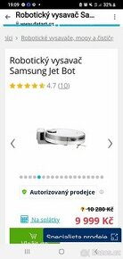 Robotický vysavač SAMSUNG JET BOT - 1