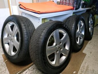 ALU kola Peugeot 4x108 r16 Originál, Zánovní pneu 8mm