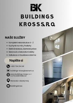 Rekonstrukce, stěrky, kuchyně – Morava a okolí