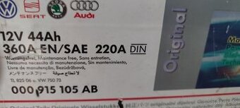 Autobaterie 44Ah-original koncern VW-ŠKODA-SEAT - 1