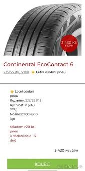 Continental EcoContact 6 235/55 R18