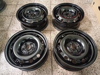 Plechové disky 5x100, ET38, R15 Škoda, Audi, VW, Seat