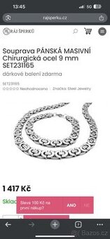 Sada z chirurgické oceli