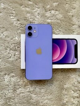 iPhone 12 Mini Purple BATERIE 100% TOP