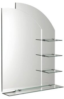 Zrcadlo s policemi 65x90cm