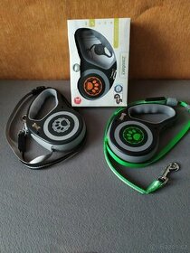 Samonavíjecí vodítko 5m/20kg a 5m/35kg LED světlem/pásek