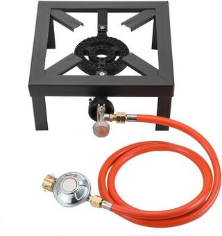 Plynový taburetový vařic vč. připojovací sady, 8 kW