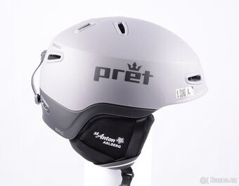 Použita lyžařská/snowboardová helma PRET EPIC, šedá/černá