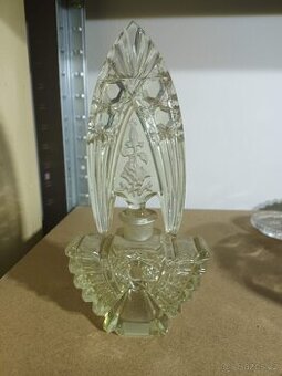 Sada parfémových flakonů, zelené sklo