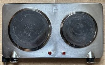 Elektrický dvouplotýnkový vařič nerezová ocel 2250 W VE3035 - 1