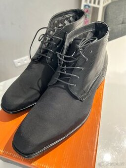 Pánské černé kotníkové boty Memphis