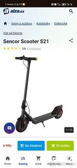 Ektronicka koloběžka sencor