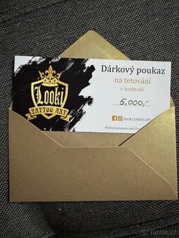 Tetování - dárkový poukaz