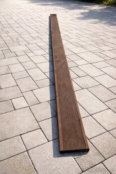 WPC dřevoplastová prkna HNĚDÁ - plný profil