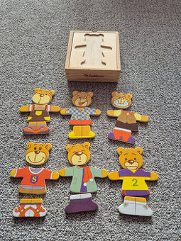 Eichhorn Dřevěná skládačka medvídek