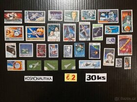 poštovní známky / Kosmonautika  č.2  30ks - 1