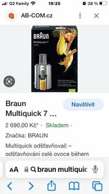 Prodám odšťavňovač BRAUN - 1