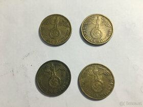 Německé mince 4ks-5..