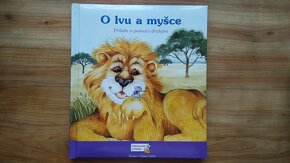 Dětská kniha, pohádka O lvu a myšce - Lev a myška - SLEVA - 1