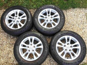 4ks letní alu kola Toyota 195/65/15 Continental 4x4mm