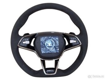 Škoda Alcantarový volant Červená niť 5E3 419 093 - 1