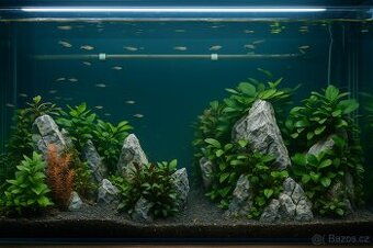 Kompletní profi akvárium pro aquascaping – plně vybavené