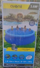 Bazén 3,6m vč. Filtrace a schudků, nový