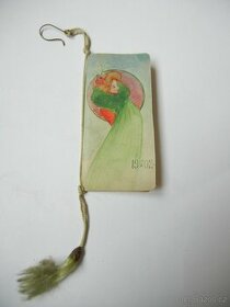 Taneční pořádek z r. 1902 s malbou - 1