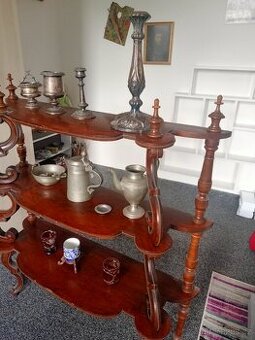 Hodiny Biedermeier , etažérka