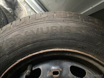 Plechové disky 14” 5x100 a letní pneu 165/70/R14 - 1