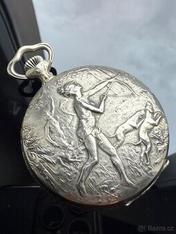 Starožitné 8denní hodinky HEBDOMAS 1900