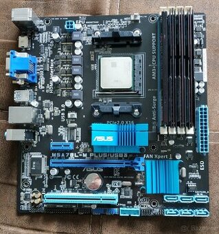 Asus M5A78L-M, AM3+, AMD FX-8300, 32GB RAM DDR3.